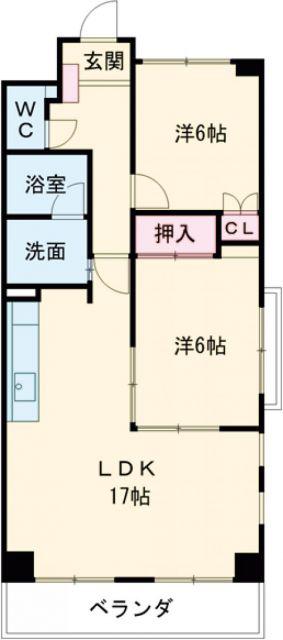 LA・TORRE(2LDK/2階)の間取り写真