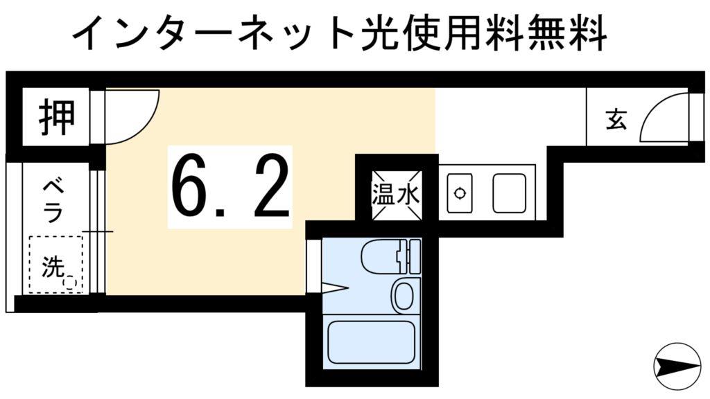 アドニス(1K/3階)の間取り写真