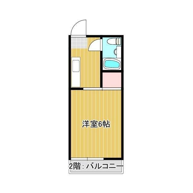 みやきハイツ(1K/1階)の間取り写真
