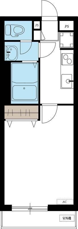 リブリ・アイ&SH(1K/3階)の間取り写真