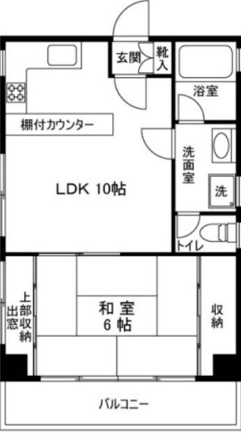 パークグランディ(1LDK/5階)の間取り写真