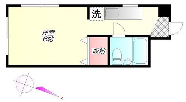 サンヒルズ北大塚(ワンルーム/1階)の間取り写真