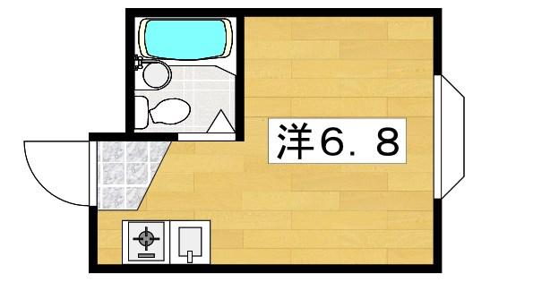 ハマンション香里(ワンルーム/1階)の間取り写真