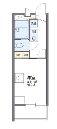 レオパレスカワキタ(1K/2階)の間取り写真