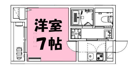 ILE DE LA MAIN ELEVEE HIGASHIURAWA(1K/3階)の間取り写真