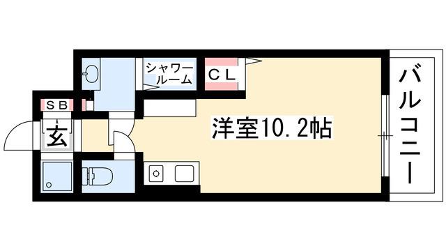 N.S ZEAL大曽根(ワンルーム/1階)の間取り写真