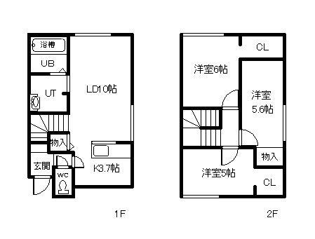 SOLEMIA(3LDK/2階)の間取り写真