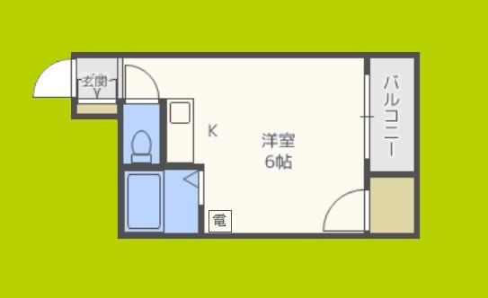 インペリアル高津(ワンルーム/4階)の間取り写真