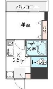 ORUZAE絹(1K/3階)の間取り写真