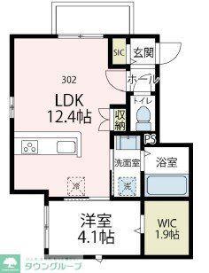 ストリーム鴨居(1LDK/3階)の間取り写真