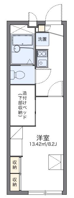 ハイム サンコウヤ(1K/1階)の間取り写真
