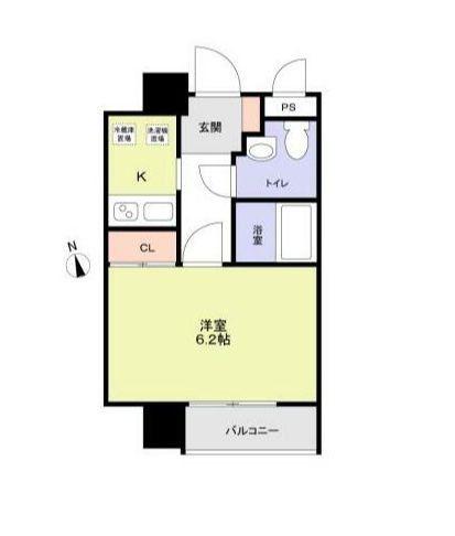 RISING PLACE大森二番館(1K/1階)の間取り写真