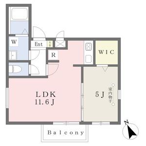 CHERIM築地口(1LDK/3階)の間取り写真