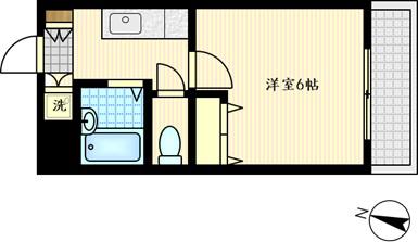 日進アーバン(1K/2階)の間取り写真