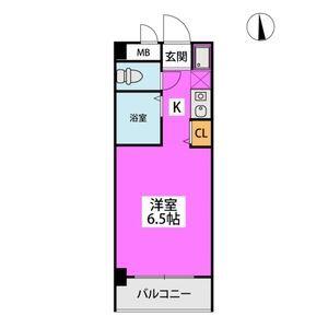 グレイス室見(1K/5階)の間取り写真