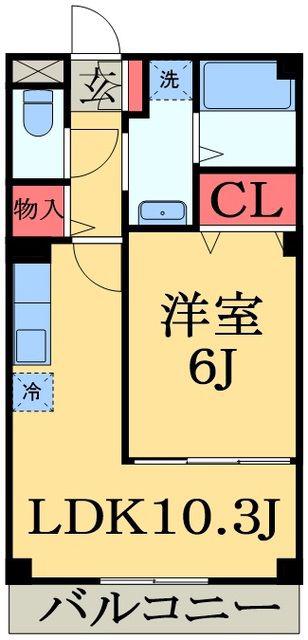 アヴァンツァーレG・M(1LDK/4階)の間取り写真