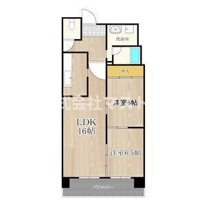 テンフォーティー(2LDK/6階)の間取り写真