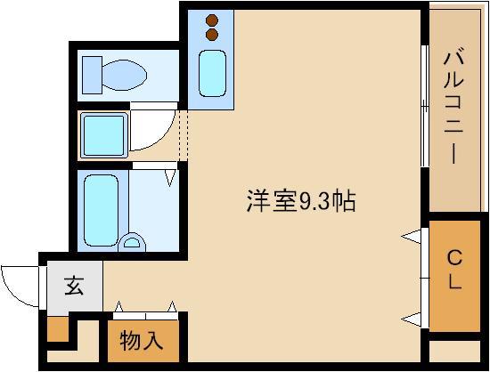 メゾン高井田(ワンルーム/1階)の間取り写真