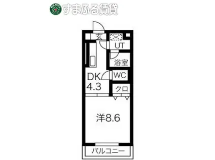 和-NODOKA-(1DK/1階)の間取り写真