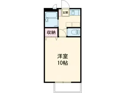 トミーハイツアルカディア(1DK/1階)の間取り写真