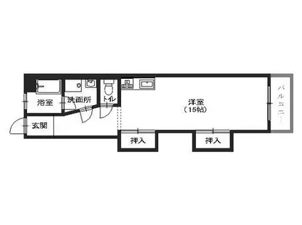 八木興産ビル(2DK/2階)の間取り写真