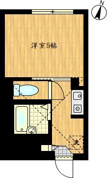アーネスト羽田(1K/1階)の間取り写真