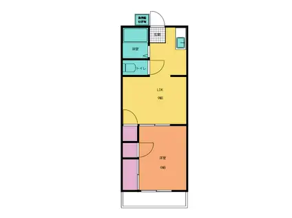 ハイツレジェンド(1LDK/2階)の間取り写真