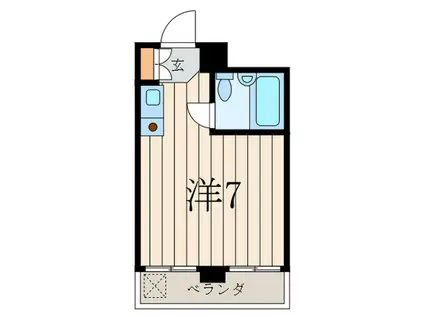 OAビル(ワンルーム/2階)の間取り写真