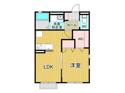 メゾネットIII(1LDK/1階)の間取り写真