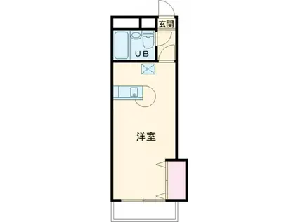 サントルヴィラ本町(1K/2階)の間取り写真