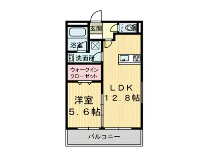 コートリジェール(1LDK/1階)の間取り写真