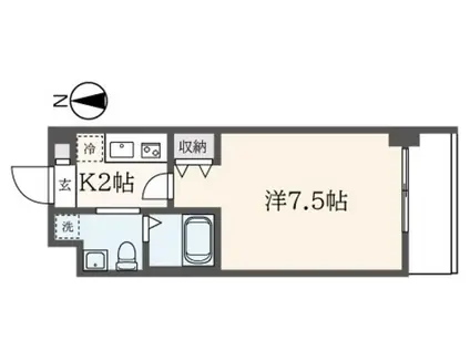 NS COURT 139(1K/1階)の間取り写真