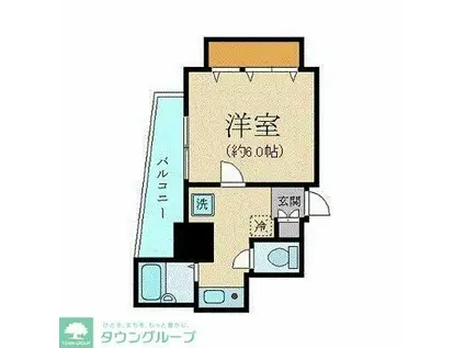 ヴェルト五反田西(1K/5階)の間取り写真