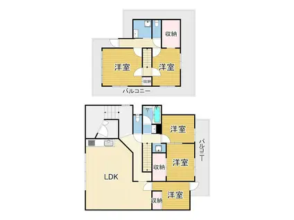 リアライズ甲南山手(5LDK/5階)の間取り写真