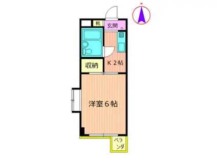 JTマンション(1K/3階)の間取り写真