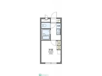 レオパレスアサマ(1K/1階)の間取り写真