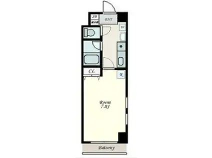 SOLEADO SETTI(1K/7階)の間取り写真