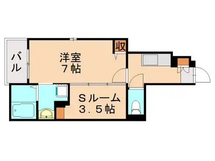 グラースメゾン(1SK/1階)の間取り写真