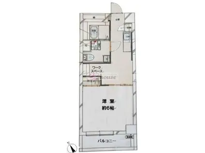 シャンボール中野(1K/6階)の間取り写真