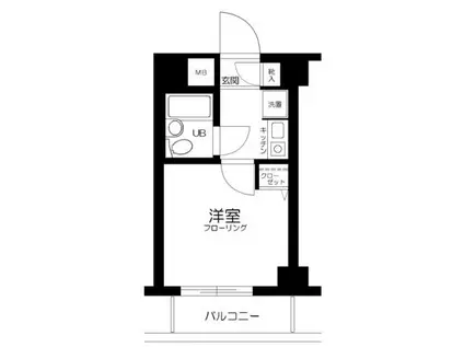 MAC本蓮沼コート(1K/3階)の間取り写真