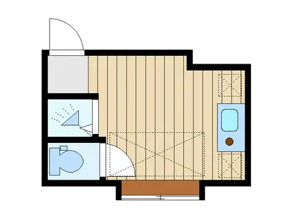 ファーストハウス富士見台(ワンルーム/2階)の間取り写真