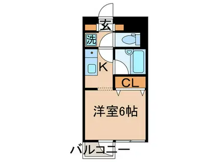 金町ヴォールト(1K/3階)の間取り写真