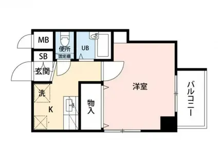 グレースメゾン六本松(1K/4階)の間取り写真