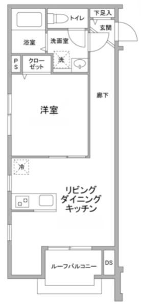 LA VOIE LACTE´E(1LDK/3階)の間取り写真