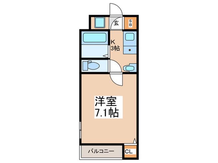 我孫子88マンション(1K/4階)の間取り写真