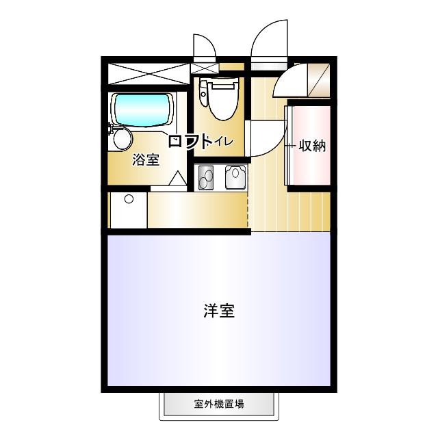 サンライズ城東(1K/2階)の間取り写真