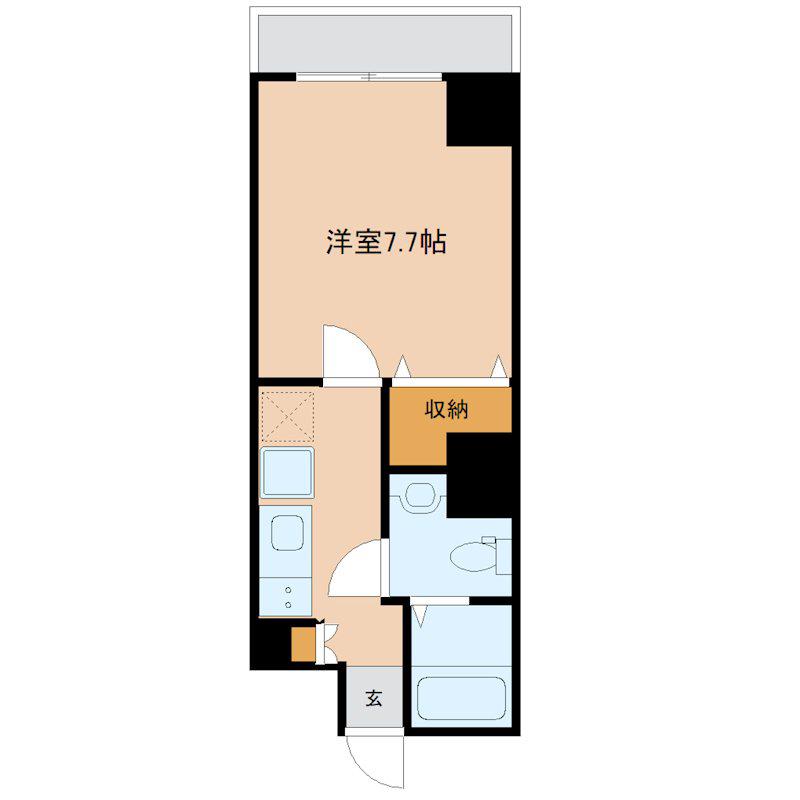 リベール西片(1K/8階)の間取り写真