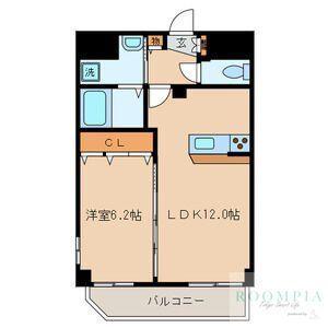 LUCE BUNKYO(1LDK/5階)の間取り写真