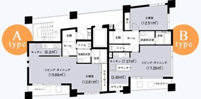 アークポイント(1LDK/3階)の間取り写真