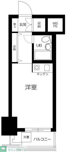 パレドール文京メトロプラザ I(ワンルーム/6階)の間取り写真